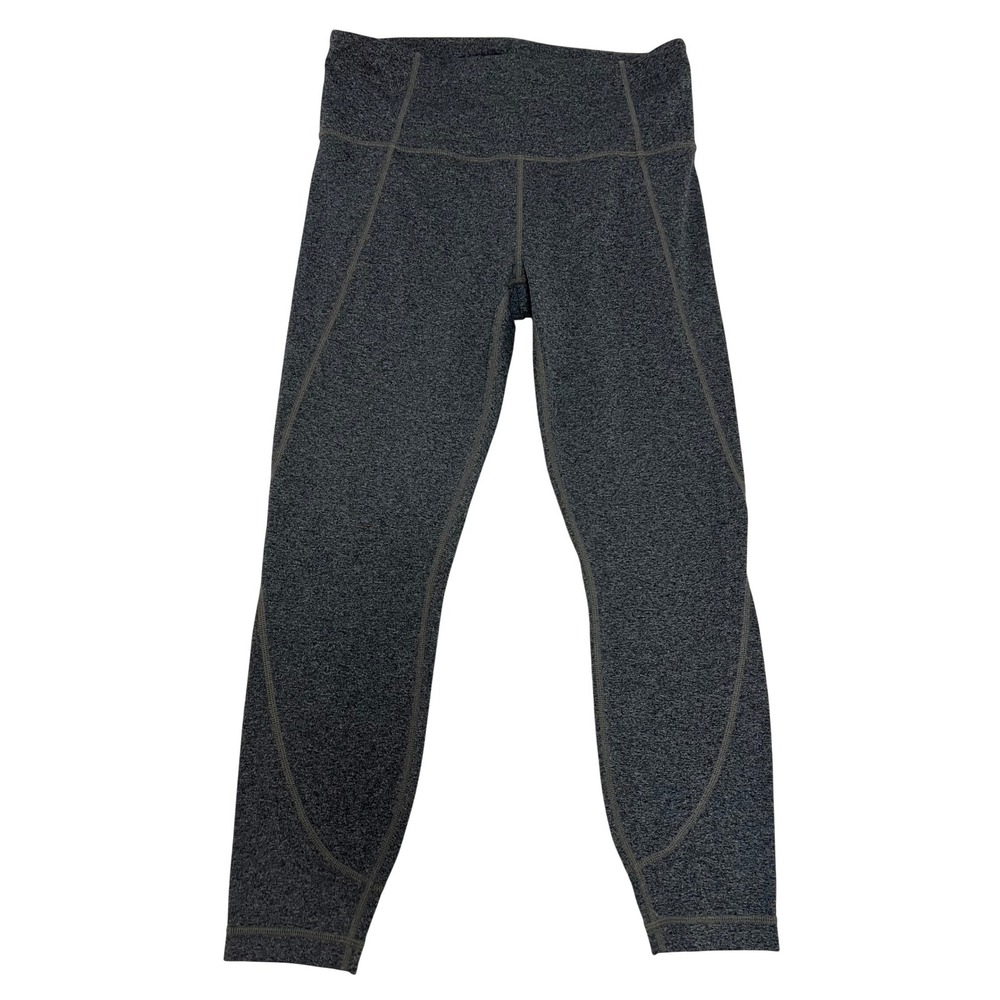 Athleta Gray Heathered Capri Leggings Cropped Workout Athleisure Women's Size M